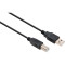 Кабель VINGA USB 2.0 AM/BM 1.8м (VCPDCAMBMS1.8BK)