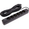 Сетевой фильтр POWERPLANT YS-N6086/10c Black, 6 розеток, 2xUSB-C, 1xUSB, 10м (EX610693)