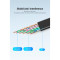 Кабель VENTION Flat Cable 4K@60Hz HDMI v2.0 1м Black (AAKBF)