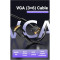 Кабель VENTION VGA 10м Black (DAEBL)