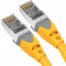 Патч-корд VENTION SSTP Cat.6a CU 0.3м Yellow (IBHYAA)