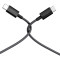 Кабель CUKTECH Type-C to Type-C Braided 3A 60W 1.5м Light Gray
