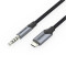 Кабель VENTION Micro-USB - mini-jack 3.5 mm 1м Gray (BDGBF)