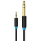 Кабель VENTION AUX Audio Cable mini-jack 3.5 mm - jack 6.35 mm 0.5м Black (BABBD)