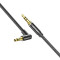 Кабель VENTION Right Angle Audio Cable 90 Degree mini-jack 3.5mm 1м Black (BAZBF)