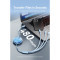 Кабель VENTION 3-in-1 USB-A to Dual Type-C/Lightning Retractable Charging Cable 1.1м Black (TRJBBE)