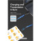 Кабель VENTION USB 2.0 A Male to Type-C Male 3A Cable LED Type 1.5м Black (CTFBG)