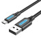 Кабель VENTION USB 2.0 AM to Micro-BM 3A 1м Black (COLBF)