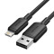 Кабель VENTION USB2.0 AM/Lightning 2.4A 1м Black (LAMBF)
