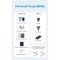 Кабель VENTION USB2.0 AM/Lightning 2.4A 1м Black (LAMBF)