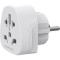 Універсальний дорожній перехідник GEMBIRD Travel Plug Adapter World to EU White (A-AC-EUMINTF)