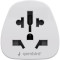 Універсальний дорожній перехідник GEMBIRD Travel Plug Adapter World to EU White (A-AC-EUMINTF)