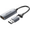 Пристрій відеозахоплення VENTION HDMI to USB-C/USB-A Capture Card
