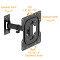 Кріплення настінне для ТВ AGN AGN43-221P 23"-43" Black