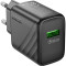 Зарядний пристрій HOCO CS21A Rich 1xUSB-A, QC3.0 Black (6942007609883)