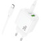 Зарядний пристрій HOCO CS54A Surplus 1xUSB-A, 1xUSB-C, PD20W, QC3.0 White w/Type-C cable (6942007631532)