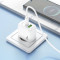 Зарядний пристрій HOCO CS54A Surplus 1xUSB-A, 1xUSB-C, PD20W, QC3.0 White w/Type-C cable (6942007631532)