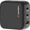 Зарядний пристрій VERBATIM Mini GaN 65W 2xUSB-C, 1xUSB-A, PD3.0, QC3.0 Black