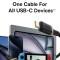 Кабель BASEUS Dura Series Fast Charging Cable Type-C to Type-C 100W 2м Black/Red (P10377803U01-03)