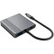 Порт-реплікатор CABLEXPERT 3-in-1 USB-C to 2xHDMI/USB3.2 Gen1/PD (A-CM-COMBO3-04)