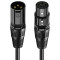 Кабель мікрофонний CABLETIME Pro XLR 3P Male to Female XLR 3м Black (CF24N)