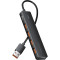 USB-хаб VENTION 5-in-1 USB-A to USB3.2 Gen. 2x4/USB-C Power Black (CHOBB)