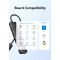 USB-хаб VENTION 5-in-1 USB-A to USB3.2 Gen. 2x4/USB-C Power Black (CHOBB)