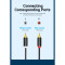 Кабель VENTION Audio 2xRCA - 2xRCA 1.5м Black (BCMBG)