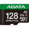 Карта пам'яті ADATA microSDXC Speed Plus 128GB UHS-I U3 V30 A2 Class 10 + SD-adapter (UD128GUI3V30A2SP-RA1)