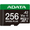 Карта пам'яті ADATA microSDXC Speed Plus 256GB UHS-I U3 V30 A2 Class 10 + SD-adapter (UD256GUI3V30A2SP-RA1)