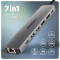 Порт-реплікатор AXAGON 7-in-1 USB-C 5Gbps Dual 4K Display Hub