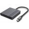 Порт-реплікатор CABLEXPERT 2-in-1 USB-C to HDMI/DP (A-CM-HDMIFDPF-01)