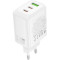 Зарядное устройство BOROFONE BN32 Cargador 2xUSB-C,1xUSB-A, PD65W+QC3.0 White