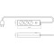Сетевой фильтр VIDEX Oncord White, 3 розетки, 2м (VF-PD32-W)