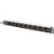 Блок розеток DIGITUS 19" Socket Strip with Aluminum Profile and Back-Up Fuse, 1U, 9xSchuko, 10А, без вимикача, 2м (DN-95437)
