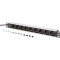 Блок розеток DIGITUS 19" Socket Strip with Aluminum Profile and Back-Up Fuse, 1U, 9xSchuko, 10А, без вимикача, 2м (DN-95437)
