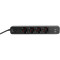 Сетевой фильтр VIDEX Oncord Black, 4 розетки, 1xUSB-C, 1xUSB, 3м (VF-PD43G1QC1PD-B)