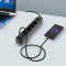 Сетевой фильтр VIDEX Oncord Black, 4 розетки, 1xUSB-C, 1xUSB, 3м (VF-PD43G1QC1PD-B)