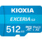 Карта пам'яті KIOXIA (Toshiba) microSDXC Exceria G3 512GB UHS-I U3 V30 A2 Class 10 + SD-adapter (LMEX3L512GG2)