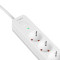 Сетевой фильтр VIDEX Oncord White, 6 розеток, 3м (VF-PD63G-W)