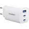 Зарядное устройство CHOETECH PD9006 65W 2xUSB-C, 1xUSB-A, PD, QC, GaN Wall Charger White