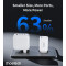 Зарядное устройство CHOETECH PD9006 65W 2xUSB-C, 1xUSB-A, PD, QC, GaN Wall Charger White