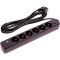 Мережевий фільтр POWERPLANT YS-N6086/5c Black, 6 розеток, 2xUSB-C, 1xUSB, 5м (EX610679)