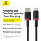 Кабель BASEUS Dura Series Fast Charging Cable USB-A to Type-C 60W 1м Black/Red (P10377802U01-01)