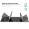 Клавіатура бездротова VOLTRONIC B033, складана з тачпадом, Gray