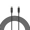 Комплект з 2 кабелів CHOETECH XCC-1060 USB-C to USB-C PD3.1 240W 1m/2m Black