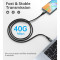 Кабель CHOETECH XCC-1042 USB-C to USB-C 240W 2м Black
