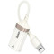 Мережевий адаптер HOCO UA41 Crystal USB OTG Ethernet Adapter White/Gold
