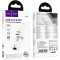 Мережевий адаптер HOCO UA41 Crystal USB OTG Ethernet Adapter White/Gold