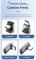 Адаптер OTG ESSAGER USB 4.0 Type-C Female to Male 7-Shaped 240W Gray (EOTG7-YH0G-P)